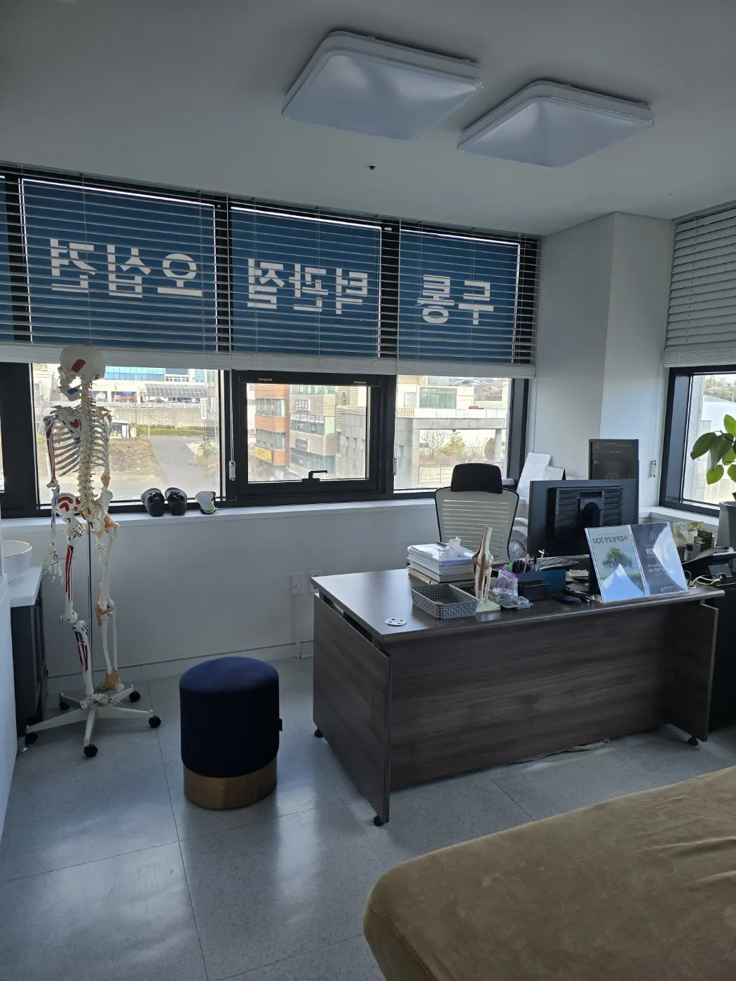 강남마디척의원 진료실 — 검사 결과를 함께 보며 설명하는 공간