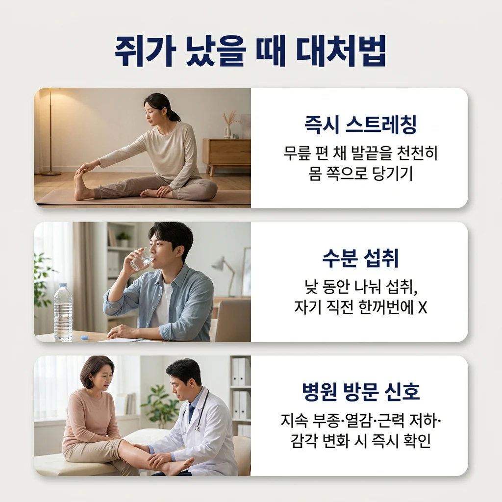 야간 경련 대처와 진료가 필요한 증상