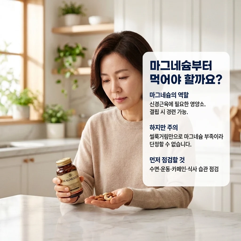 근육떨림만으로 마그네슘 결핍을 단정하지 않기